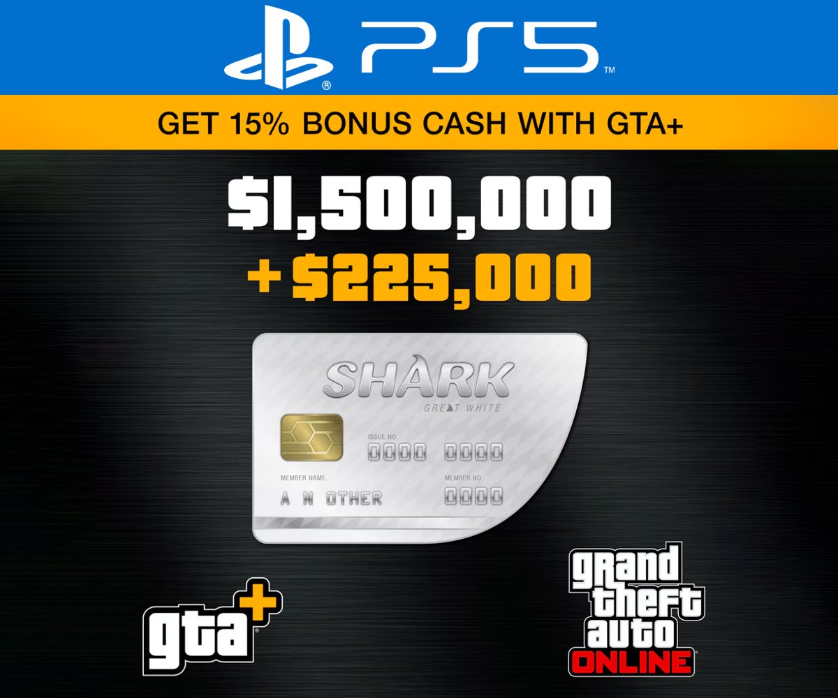 GTA+: Great White Shark Cash Card (PS5)