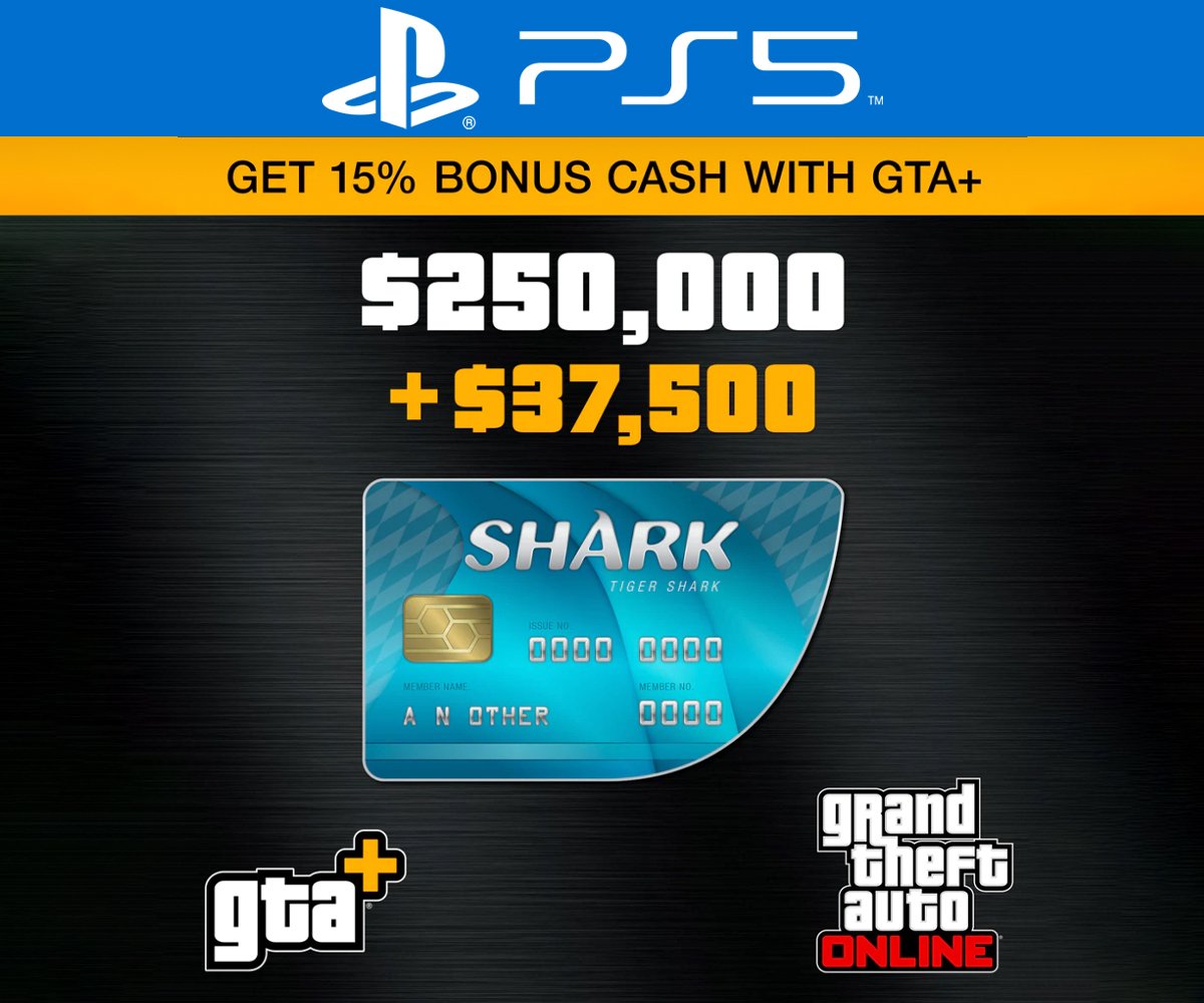 GTA+: Tiger Shark Cash Card (PS5)
