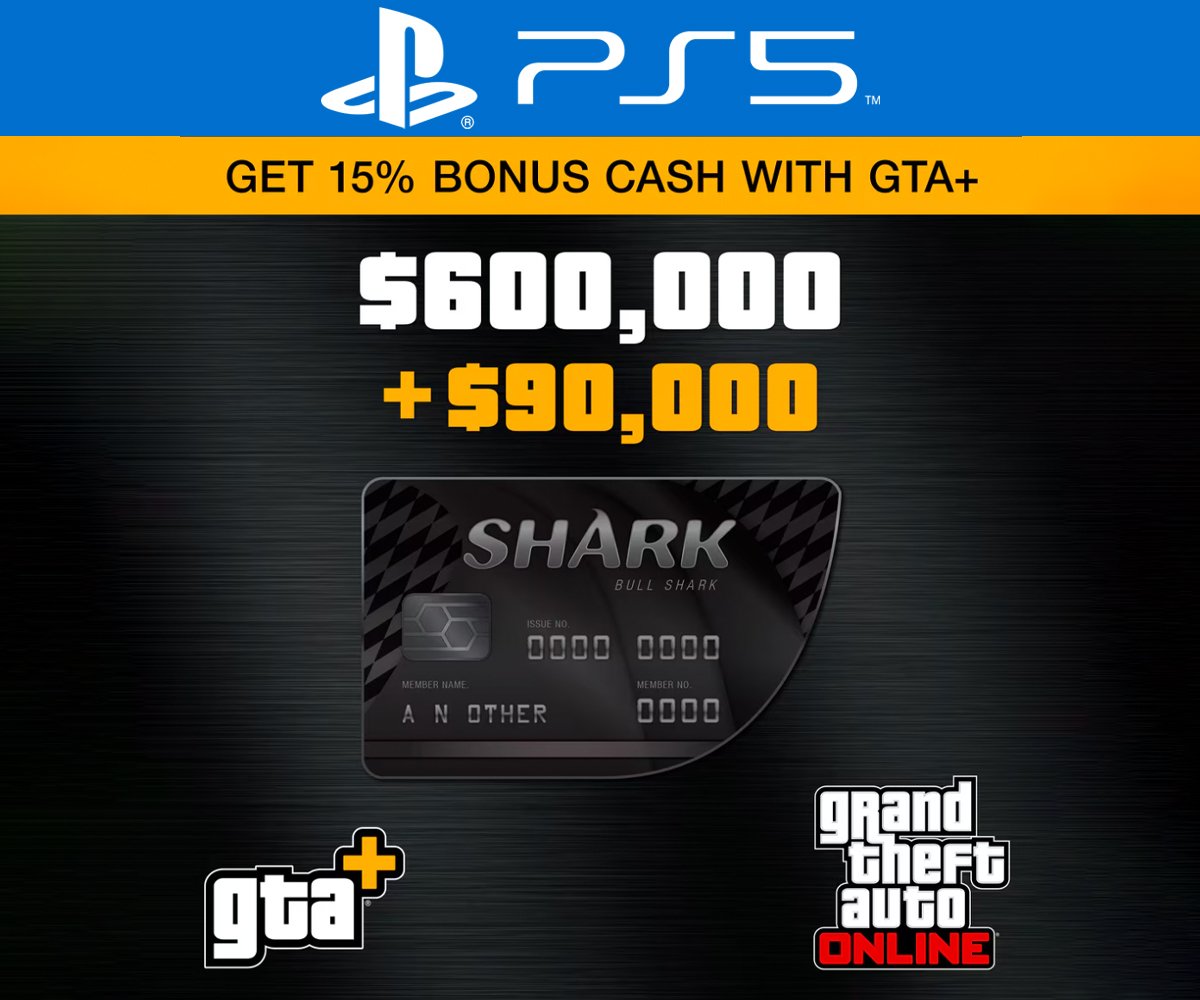 GTA+: Bull Shark Cash Card (PS5)